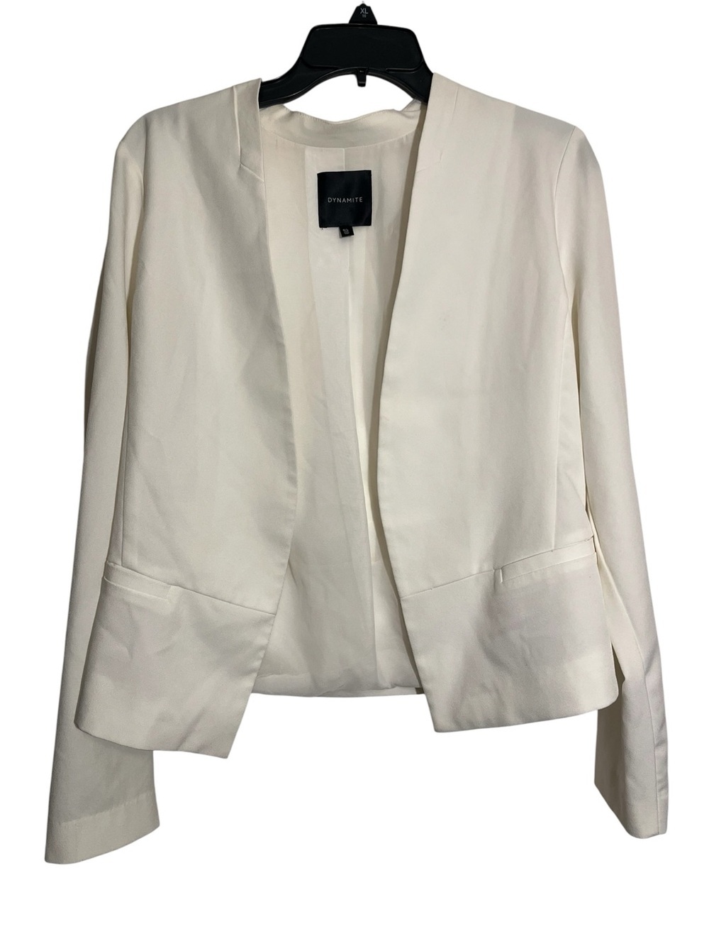 Dynamite Cream Open-Front Blazer - Picture 3 of 5